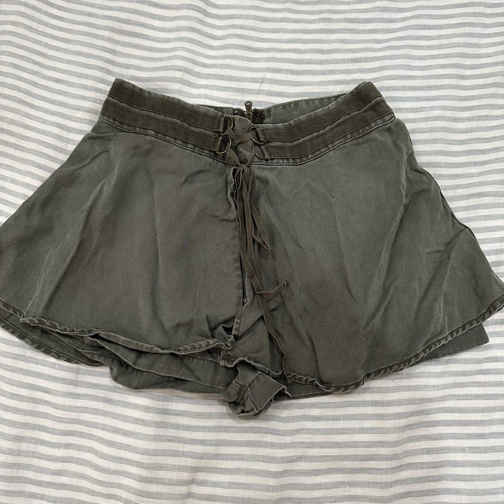 Free People green/Gray Skorts with Flowy Design